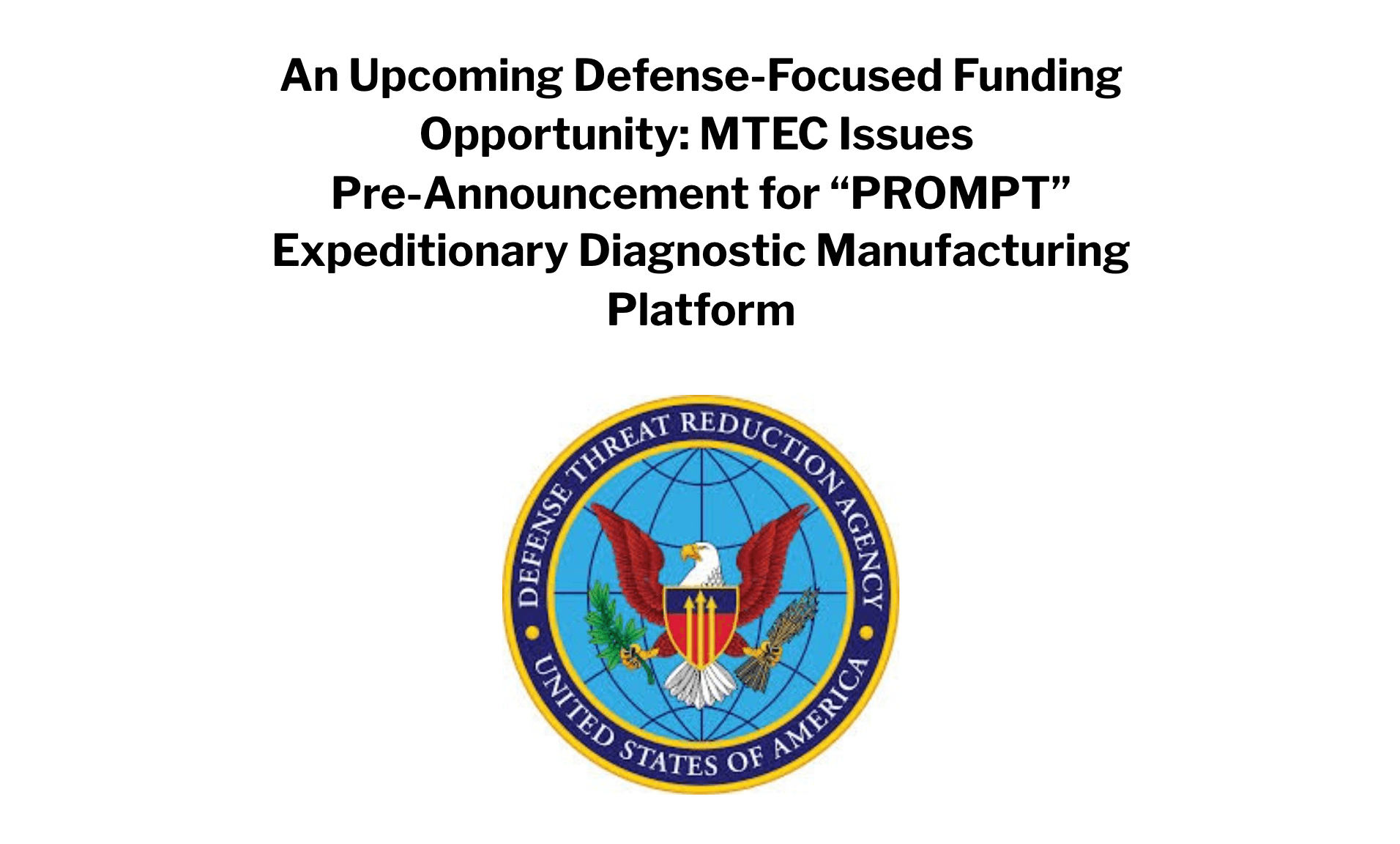 An Upcoming Funding Opportunity: PROMPT