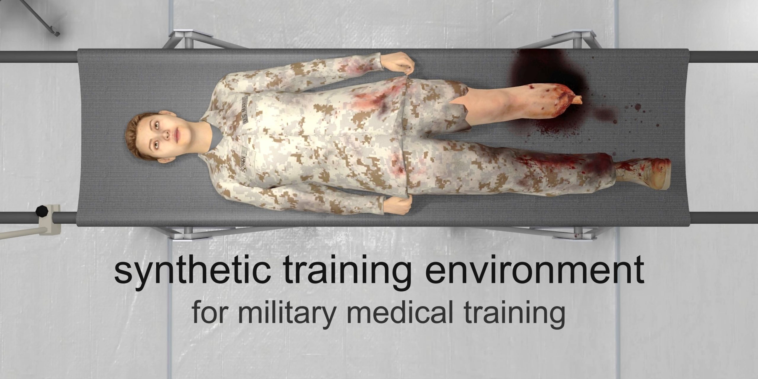 Synthetic training environment for military medical training