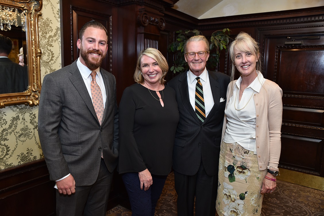 From Left to right: Greg Brand, MTEC Outreach Member; Gwyn Grenrock, Executive Director of The Allergan Foundation; Skip Auch, MTEC Board Member ;and Susan Stone, Foundation Board Member and Executive Director, Alliance Advocacy.