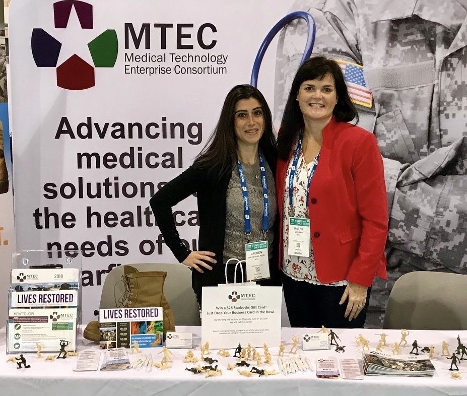 Image of Lauren Palestrini and Kathy Zoleman at the Fall 2019 Health Research Alliance