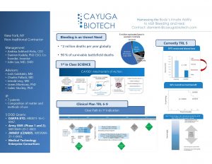 Screenshot of the Cayuga Biotech MHSRS Poster